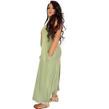 Load image into Gallery viewer, "Aria"Loose Fitting Maxi Dress-Olive Green