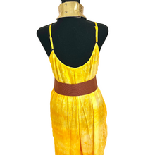 Load image into Gallery viewer, "Celine" Yellow Tie Dye Jumpsuit