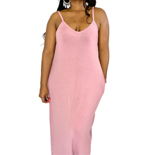 Load image into Gallery viewer, "Aria" Loose Fitting Maxi Dress-Rose