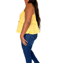 Load image into Gallery viewer, "Yellow Plaid Top"