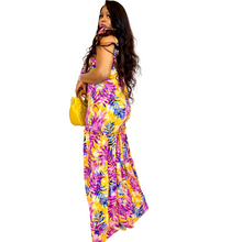 Load image into Gallery viewer, "Avery" Floral Print Maxi Dress-Magenta