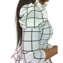 Load image into Gallery viewer, "Olivia" One Shoulder Peplum White Top
