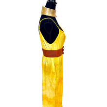 Load image into Gallery viewer, &quot;Celine&quot; Yellow Tie Dye Jumpsuit
