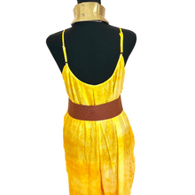 Load image into Gallery viewer, &quot;Celine&quot; Yellow Tie Dye Jumpsuit
