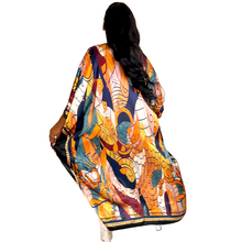 Load image into Gallery viewer, Orange combo Kimono
