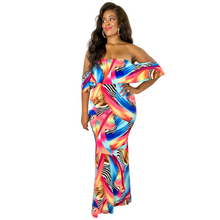 Load image into Gallery viewer, &quot;Tulum&quot; Off the Shoulder Maxi Dress
