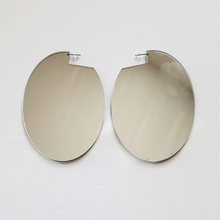 Load image into Gallery viewer, Mirrored, round earrings (Available in 3 colors)
