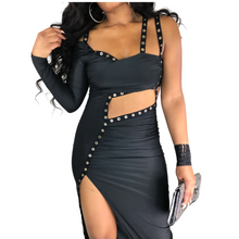 Load image into Gallery viewer, “The Showstopper” Black Cut-out dress
